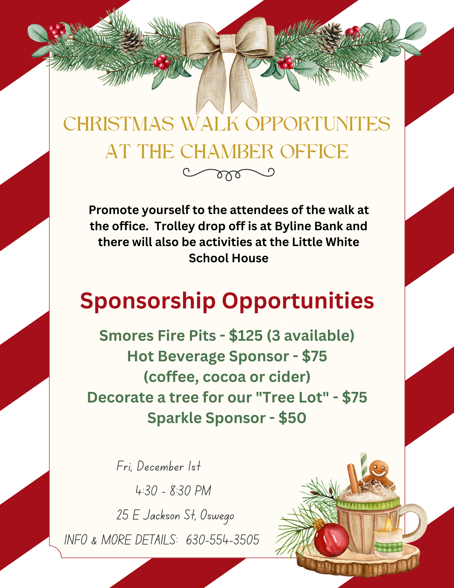 Christmas Walk Opportunities & Other holiday activities Oswego Area